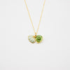 Green Shell Murano Aroma Necklace - Electric Lime | Energy & Healing | Diffuse on the go | 925 Silver